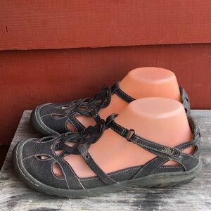 JBU Women's Gray Casual Comfort Sandals Size 8.5M